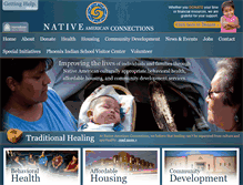 Tablet Screenshot of nativeconnections.org